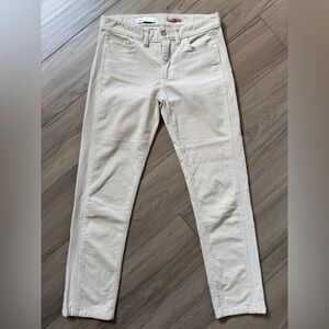 Anthropology Pilcro Cream Corduroy Slim
boyfriend Pants Sz 26